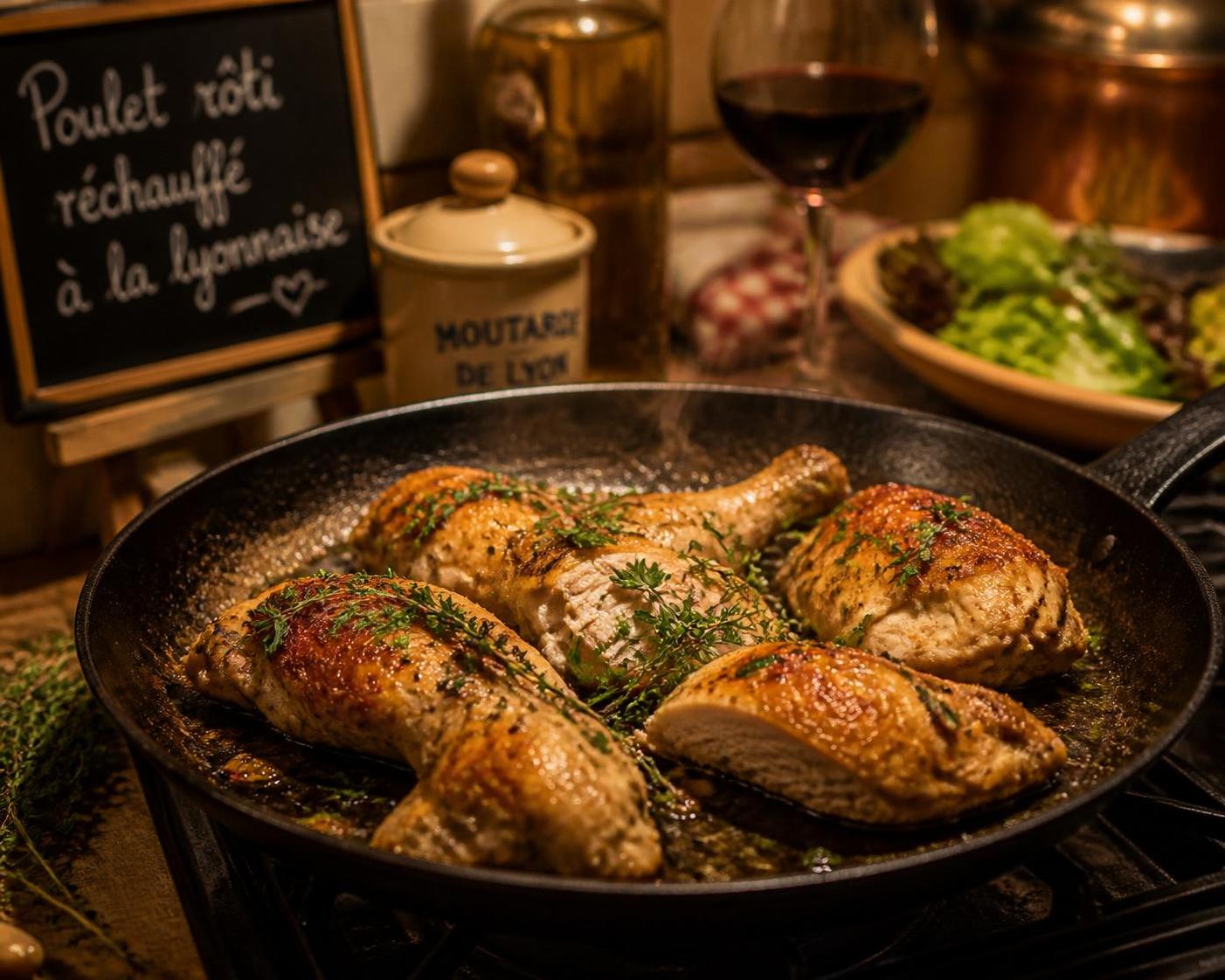 découvrez des astuces simples et efficaces pour réchauffer vos restes de poulet à la poêle sans les dessécher, et retrouvez toute leur saveur et leur moelleux.
