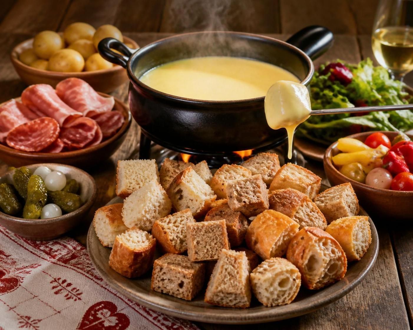 découvrez les meilleurs accompagnements pour sublimer votre fondue savoyarde et réussir un repas convivial et savoureux.