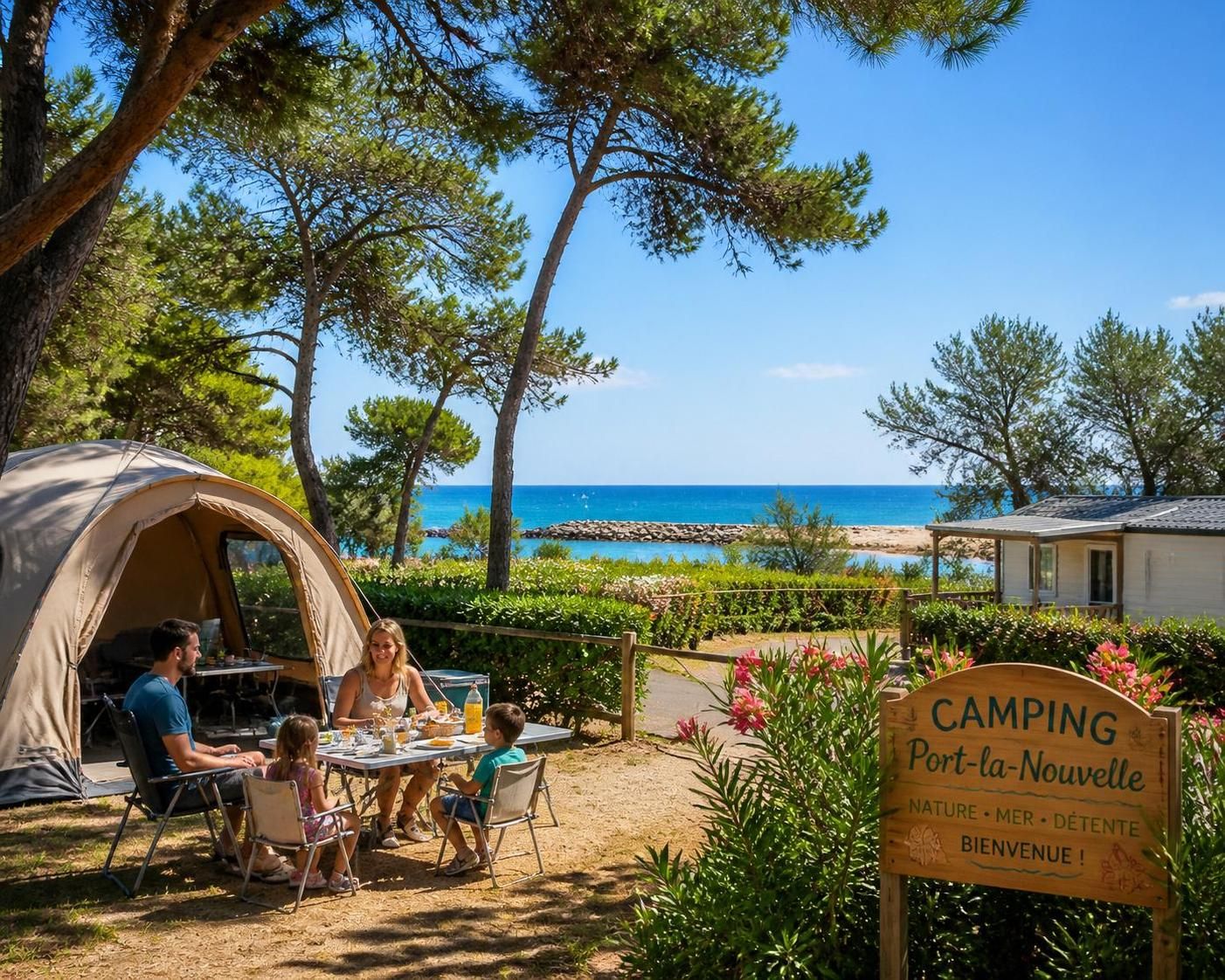 découvrez le camping novela à port-la-nouvelle, un lieu idéal pour un séjour alliant mer et nature. profitez d'activités en plein air, de la plage à proximité et d'un cadre authentique pour des vacances inoubliables.
