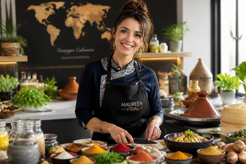 découvrez le portrait de maureen vidal, une passionnée qui révolutionne la cuisine voyage en mêlant saveurs et découvertes du monde avec créativité et authenticité.