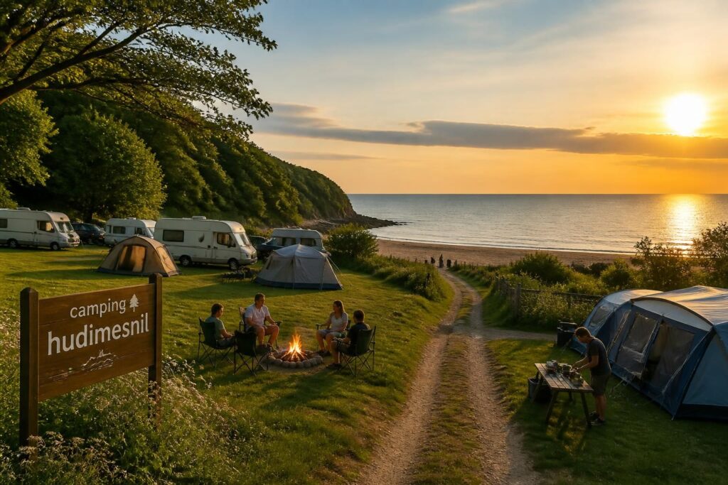 camping hudimesnil : profitez d'un séjour paisible au cœur d'un cadre naturel exceptionnel, entre terre et mer, idéal pour des vacances en famille ou entre amis.