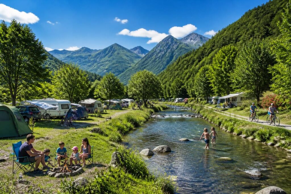 découvrez le camping du val de cère, un véritable écrin de nature en auvergne, idéal pour des vacances authentiques et ressourçantes en famille ou entre amis.