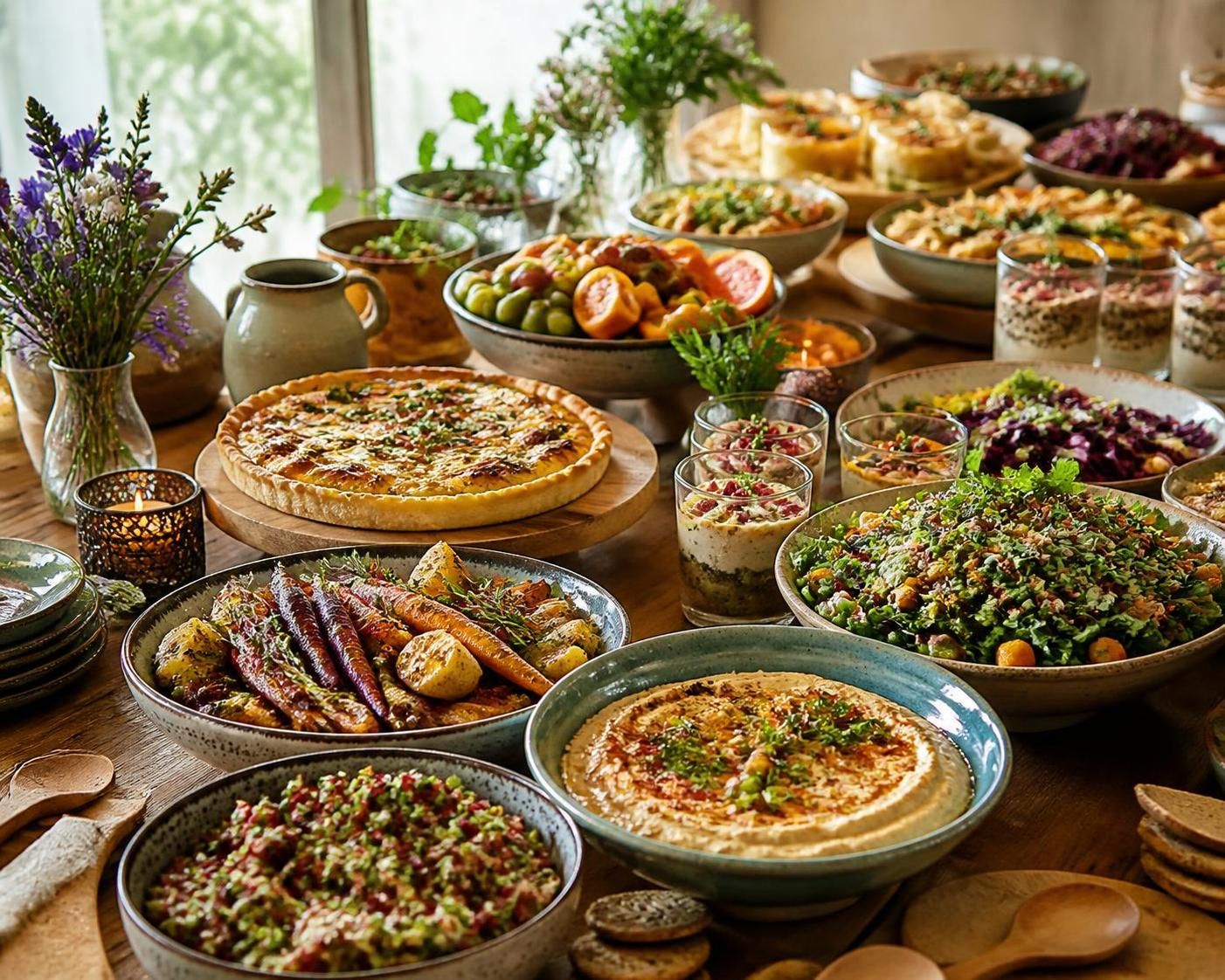 découvrez des idées savoureuses pour un buffet vegan qui ravira tous vos invités. des recettes sans viande, pleines de saveurs et de créativité, pour un repas convivial et gourmand.