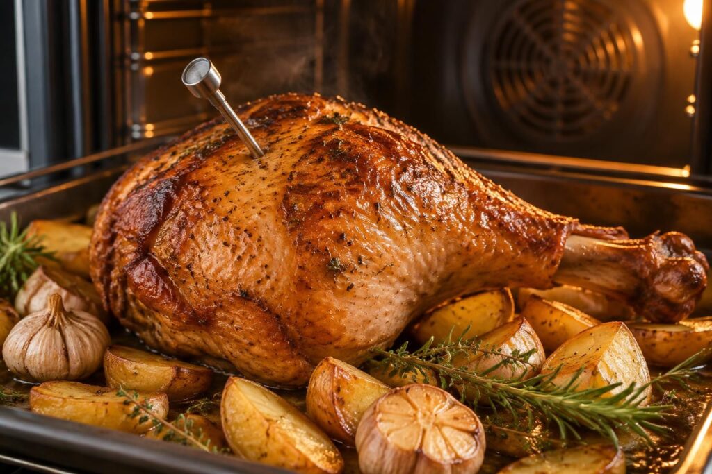 découvrez le temps de cuisson idéal pour une cuisse de dinde au four en chaleur tournante, avec des astuces pour obtenir une viande tendre et dorée.