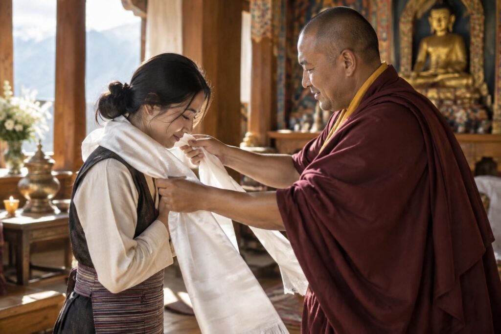 découvrez la signification du khata, ce tissu cérémoniel offert en signe de respect et de bénédiction, ainsi que les traditions qui l’entourent.