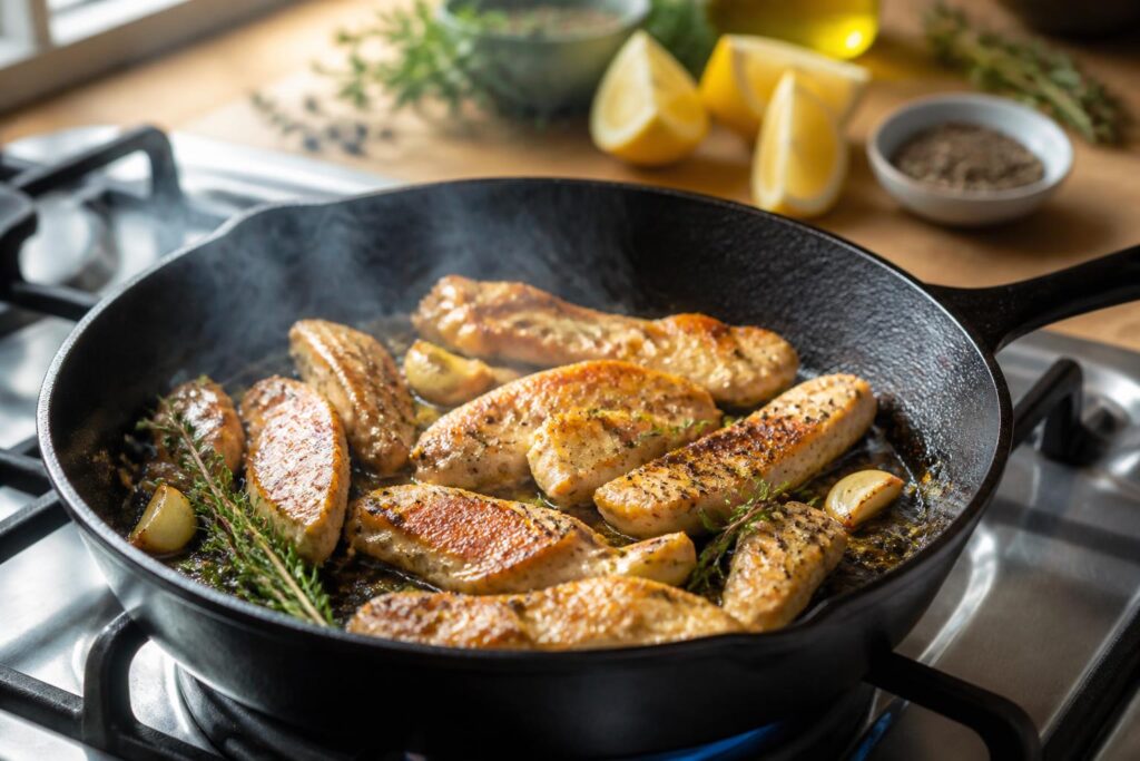 découvrez nos astuces simples pour réussir un émincé de poulet à la poêle, rapide à préparer et délicieusement savoureux. parfait pour un repas express et gourmand !