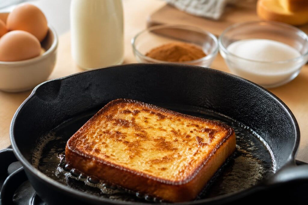 découvrez l'astuce simple pour réussir un pain perdu à la poêle, avec une texture croustillante à l'extérieur et moelleuse à l'intérieur. recette rapide et savoureuse !
