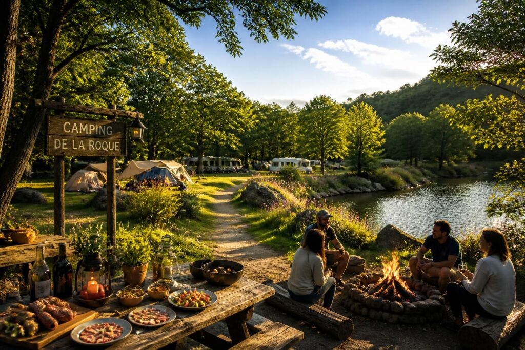 découvrez le camping de la roque, un havre de nature où détente et découvertes culinaires se conjuguent pour des vacances inoubliables en plein air.